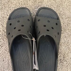 CROCS Classic Platform Slide in Black